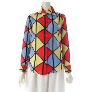 ヴィヴィアンウエストウッド 89AW ハーレクイーン ロングスリーブ 長袖シャツ マルチカラー【中古】