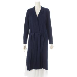 エルメス マルジェラ期 ガウン ロング カーディガン ネイビー LA【中古】