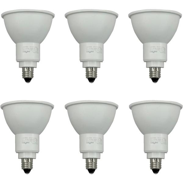 ReUdo LED電球 PAR16 E11口金 6W 500lm 電球色 Ra83 ビームアングル6...