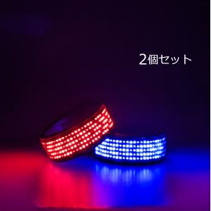 LED バックライト 靴 かかと 装着 ランニング ウォーキング用 ディスプレイ表示 クリップ式 後方表示 メール便発送 2個セット｜reudo