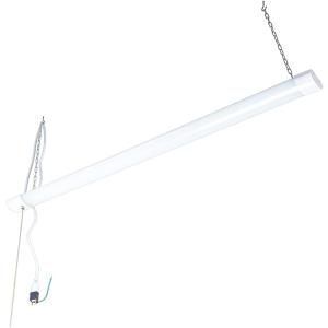 【アウトレット品】LEDベースライト 吊下げタイプ 120cm 25W 3200lm 昼光色 プルスイッチ ACコード1.1m付き 1本｜reudo