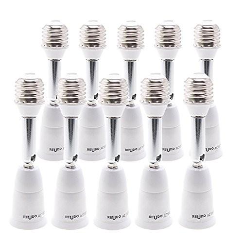 E26 延長アダプター Lサイズ 11cm延長 角度調整可 10個セット