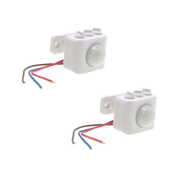 後付け 人感センサー スイッチユニット 小型タイプ 照明器具用 PIR 人感・明るさセンサー両搭載 ...