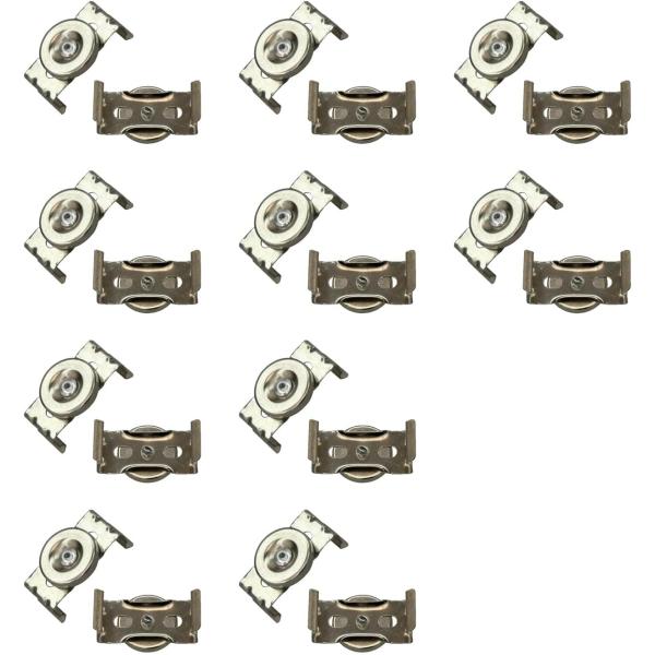 リュウド製「スイッチ付器具一体型LED蛍光灯」専用 マグネット付きクランプ 2個入り x 10セット