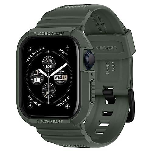 Apple Watch バンド 45mm | 44mm 一体型 ケース カバー 耐衝撃 PC TPU...