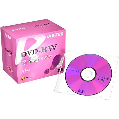 RITEK データ用DVD-RW 20枚 繰り返し記録用 D-RW2X20PB