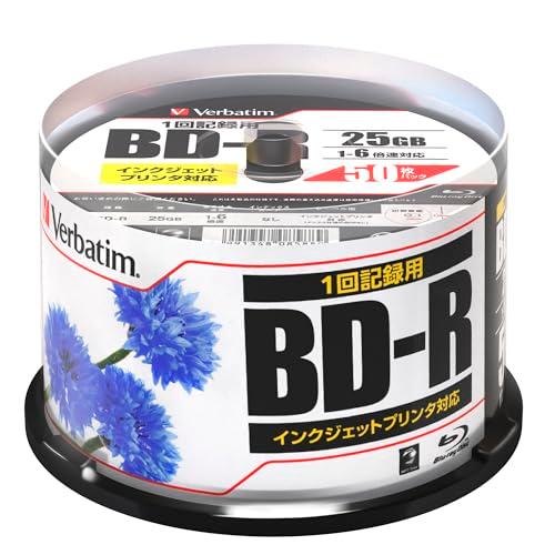 Verbatim バーベイタム 1回録画用 ブルーレイディスク BD-R 25GB 50枚 インクジ...