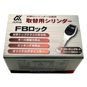 アルファ 取替シリンダー FBロック LE/LSP-A シルバー 箱入り 9KH5004253｜reuse-twostreams