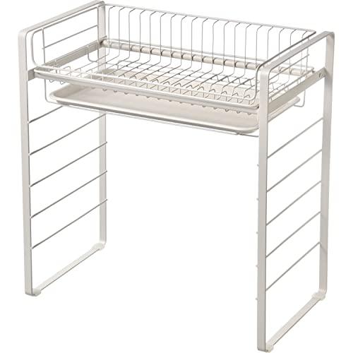 和平フレイズ シンク上 水切りラック 足高タイプ 水受けトレー付 ルームラボ RG-0499