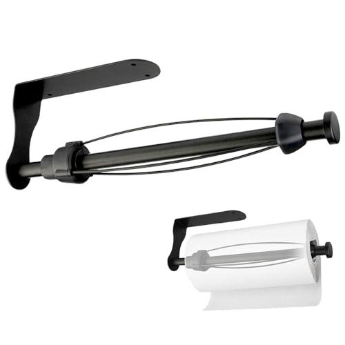 ペーパーホルダー ペーパータオルホルダー タオルペーパー掛け 強力粘着 壁掛け 吊り下げ 片手で切れ...