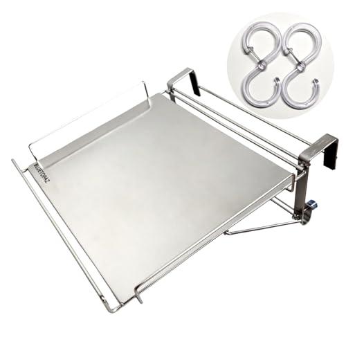 BLUETOPAZキッチン作業台 補助テーブル 折りたたみ式 扉 引き出し 引掛け式 タオルハンガー...