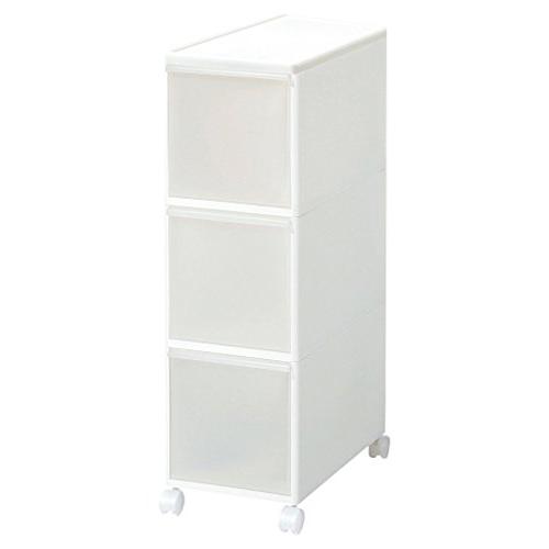 ライクイット  like-it  キッチン収納 スリムストレージ ミディ ストッカー ホワイト 3段...