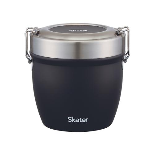 スケーターSkater 抗菌 保温 丼ぶりステンレス弁当箱 800ml ブラック STLBD8AG-...