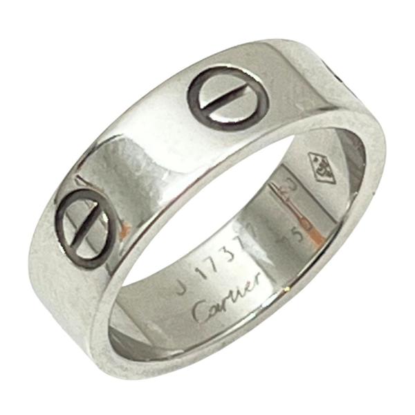 CARTIER カルティエ 750 ホワイトゴールド ラブ リング 6.5g 50=9.5号 正規品...