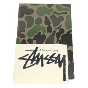 STUSSY ステューシー ストックロゴ カッティングシート ノベルティ 迷彩柄 ノート 2点セット 正規品 / 40926