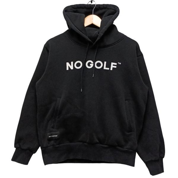 NO COFFEE × CLUBHAUS NO GOLF スウェット パーカー ブラック サイズS ...