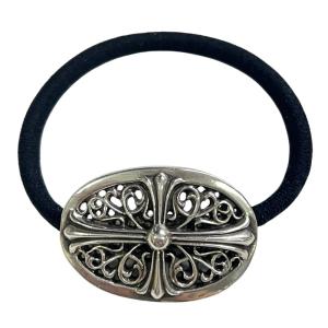CHROME HEARTS クロムハーツ クラシックオーバル ヘアバンド ヘアゴム コンチョ 正規品 / 41207