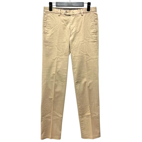 ITAL STYLE LINEAnPANTALONI コットンストレッチ テーパード パンツ カーキ...