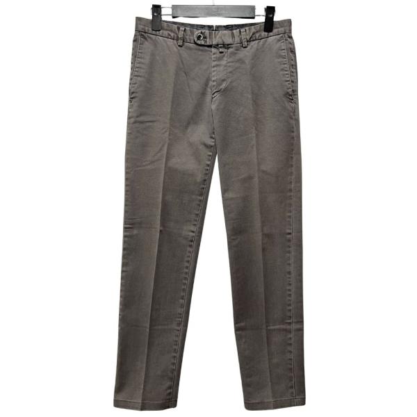 ITAL STYLE LINEAnPANTALONI  コットンストレッチ テーパード パンツ グレ...