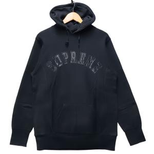 SUPREME シュプリーム 初期 紙タグ アーチロゴ プリント スウェットパーカー ネイビー サイズM 正規品 / 55108