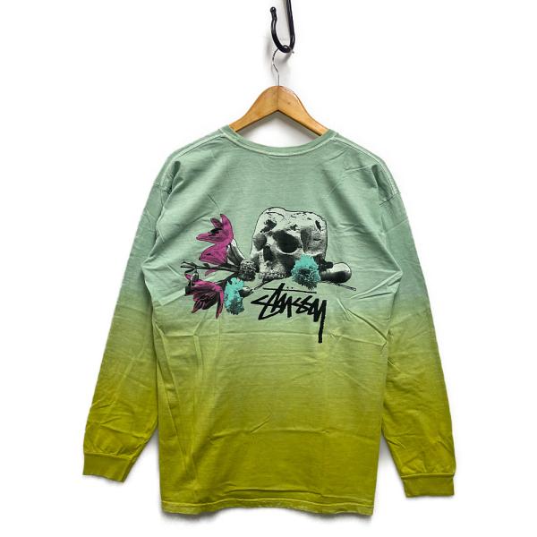 STUSSY BEAUTY AND THE BEAST グラデーション 加工 ロング 長袖Ｔシャツ ...