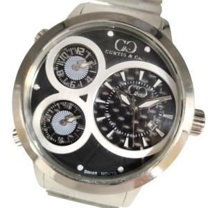CURTIS& CO. カーティス SUW50BK-S ビッグタイムワールド 4タイムゾーン 限定 015/999 クォーツ ステンレス メンズ 腕時計 正規品 / C858
