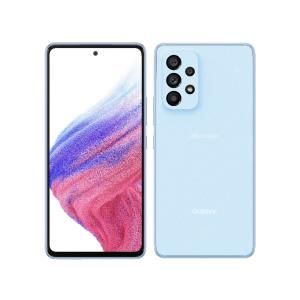 (中古美品)〈SIMフリー〉SAMSUNG Galaxy A53 5G 128GB オーサムブルー SC-53C【安心保証90日/赤ロム永久保証】GalaxyA53 本体 Android アンドロイド スマホ