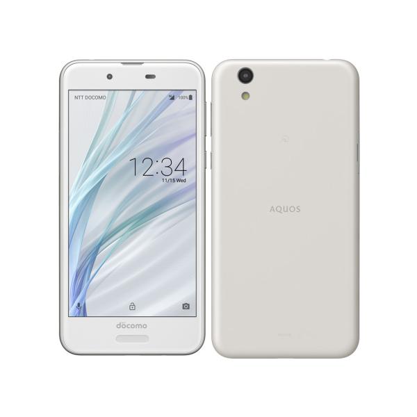 (中古並品)〈SIMフリー〉 SHARP AQUOS sense 32GB シルキーホワイト SH-...