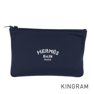 HERMES（エルメス） キャンバス ポーチ ボラボラポーチ レザータグ
