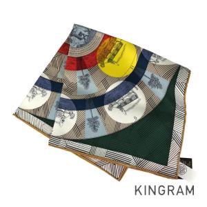 エルメス カレジュアン140 ストール オレンジ ペガサスのように自由に