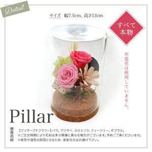 プリザーブドフラワー 父の日 ガラスドーム P...の詳細画像1