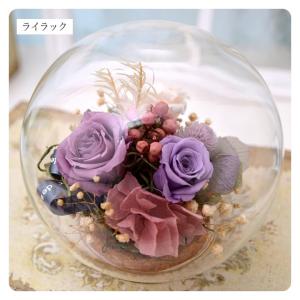 プリザーブドフラワー ガラスドーム 母の日 花...の詳細画像5