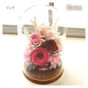 プリザーブドフラワー ガラスドーム gran ...の詳細画像3