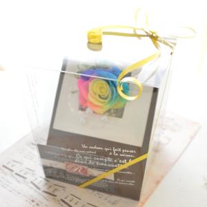 プリザーブドフラワーギフト レインボーローズ ...の詳細画像3
