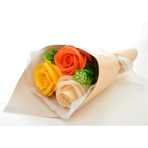 ソープフラワー 3輪ブーケミニ 父の日 花束 ...の詳細画像3