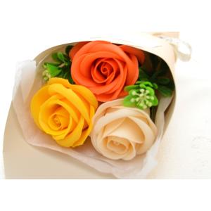 ソープフラワー 3輪ブーケミニ 父の日 花束 ...の詳細画像4