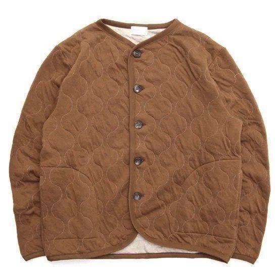 SPINNER BAIT スピナーベイト｜ミリタリーキルト カーディガン (キャメル)(キルティング...