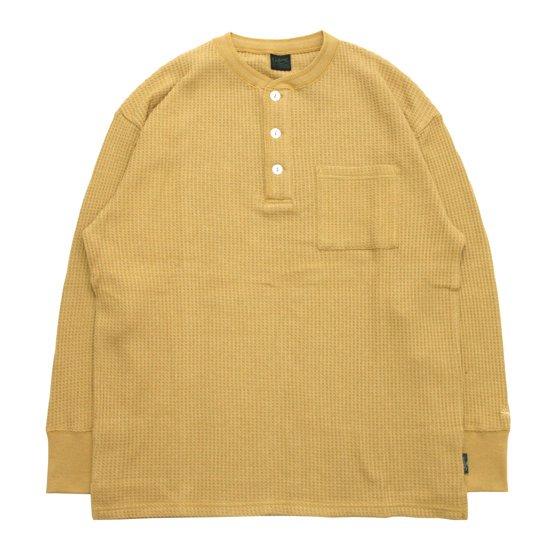 GOHEMP ゴーヘンプ｜HENLEY WAFFLE (スパイシーマスタード)(ヘンプコットンのサー...