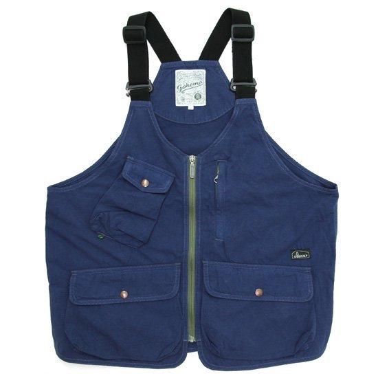 GO HEMP ゴーヘンプ｜WEATHER HEMP UTILITY VEST (ネイビーブルー)(...