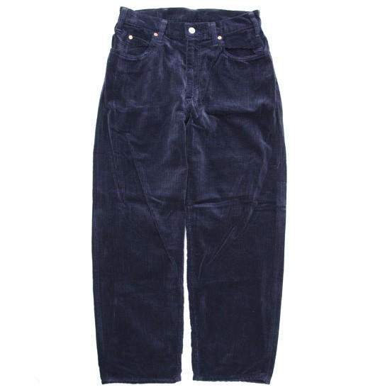 GO WEST ゴーウェスト｜CORDUROY LOOSE TAPERED PANTS (ネイビー)...