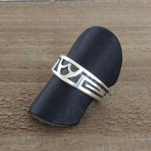 ズニ族インレイキャラクターリング REGINDA KALLESTEWA作 ZUNI ズニ族｜インレイ キャラクター リング REGINA KALLESTEWA作 15号