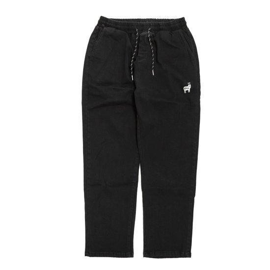 【KM4K カモシカ】EASY DENIM HIKE PANTS (ブラック)(超ストレッチデニム ...