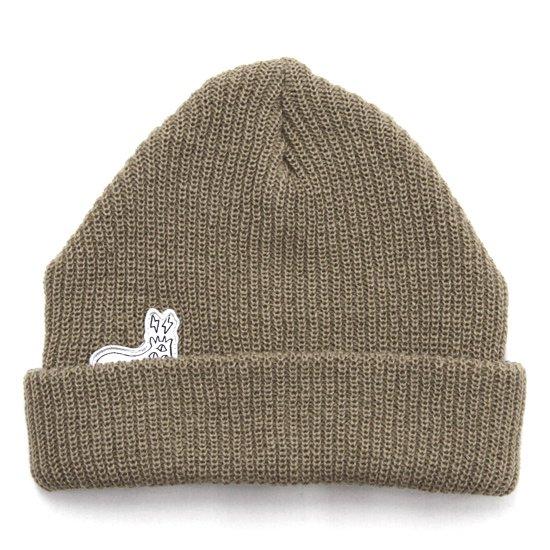 【KM4K カモシカ】BEANIE (モカ)(ビーニー ニットキャップ)