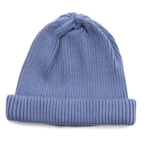 ROTOTO ロトト｜COTTON ROLL UP BEANIE (ライトブルー)(ニット帽 コット...