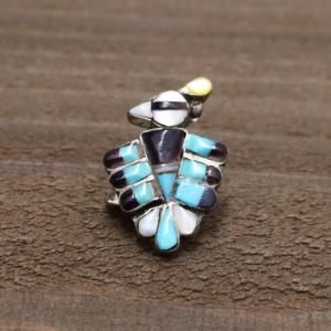 ズニ族インレイキャラクターリング REGINDA KALLESTEWA作 ZUNI ズニ族｜インレイ キャラクター リング REGINDA KALLESTEWA作