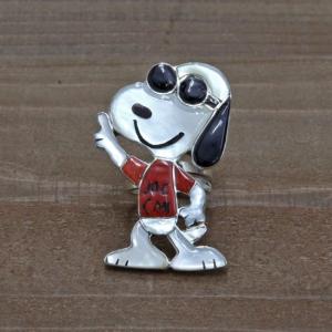 ZUNI ズニ族｜インレイ キャラクター リング REGINA KALLESTEWA作 15号