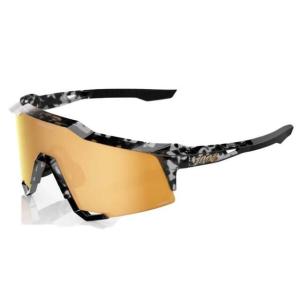 【MoneyMike3】ワンハンドレッド 100% スポーツサングラス SPEEDCRAFT HiPER 24K Gold Mirror 国内正規品 61007-00001P P.ブラックトータス