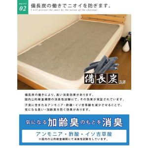 除湿マット 除湿シート セミダブル 備長炭入り...の詳細画像3