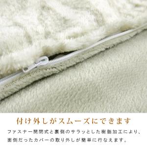 こたつ布団カバー 正方形 ニット柄 フランネル...の詳細画像4