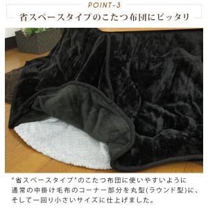 こたつ中掛け毛布 正方形 省スペース 180×...の詳細画像5